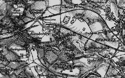 Old map of Nuthall in 1899