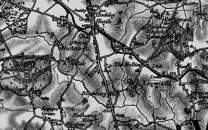 Old map of Nuthurst in 1898