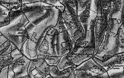 Old map of Nutley in 1895