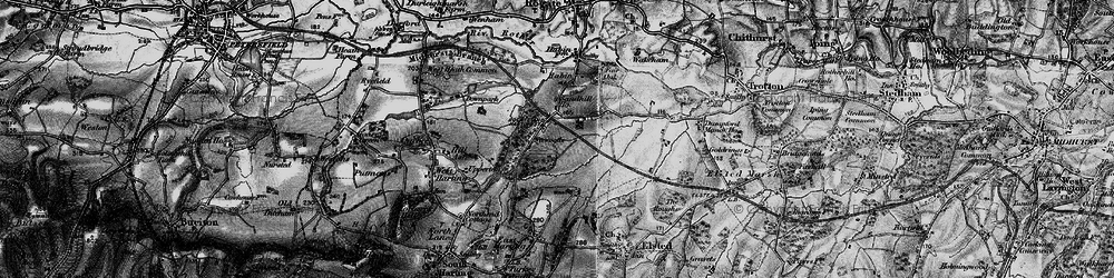 Old map of Nyewood in 1895