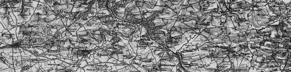 Old map of Lapfordwood Ho in 1898