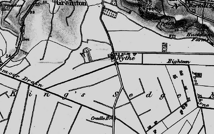 Old map of Nythe in 1898