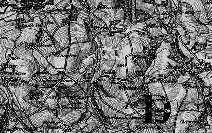 Old map of Oak Cross in 1898