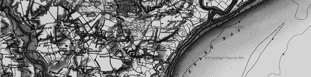 Old map of Hollesley Bay in 1895