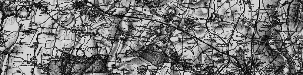 Old map of Oaken in 1899