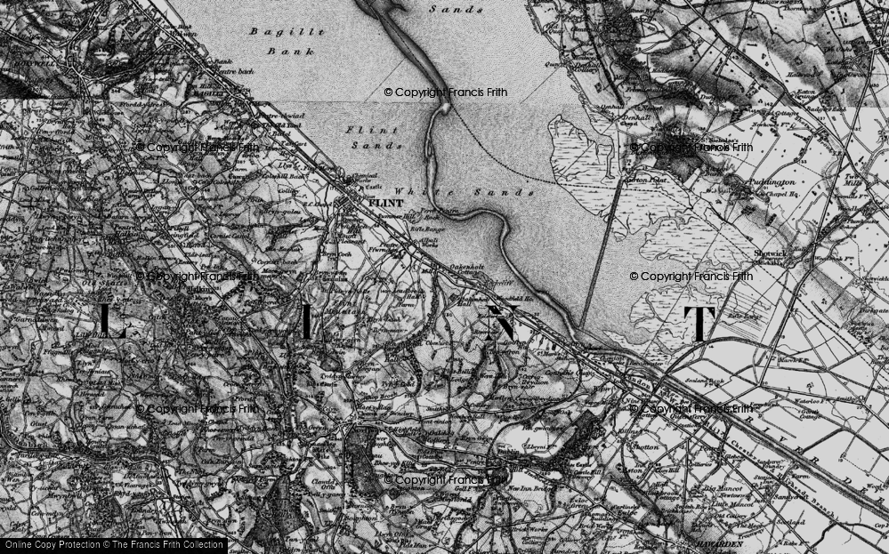 Old Map of Oakenholt, 1896 in 1896