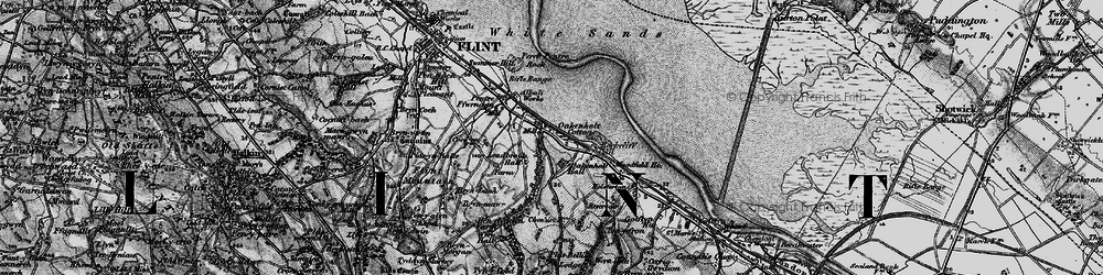 Old map of Oakenholt in 1896