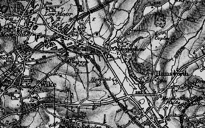 Old map of Oakenshaw in 1896