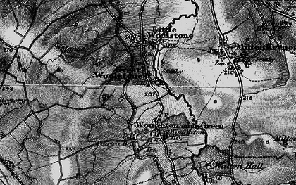 Old map of Newlands in 1896
