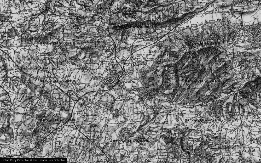 Old Map of Oakhill, 1895 in 1895