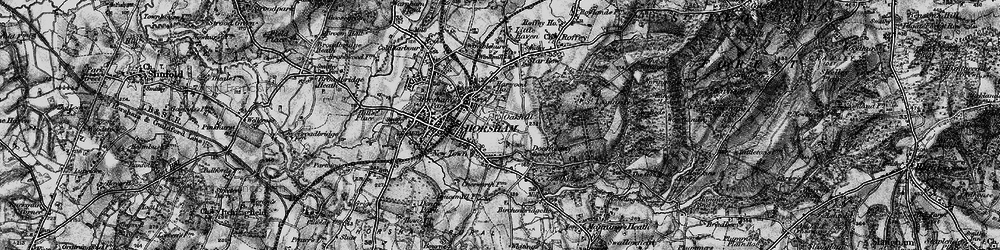 Old map of Oakhill in 1895