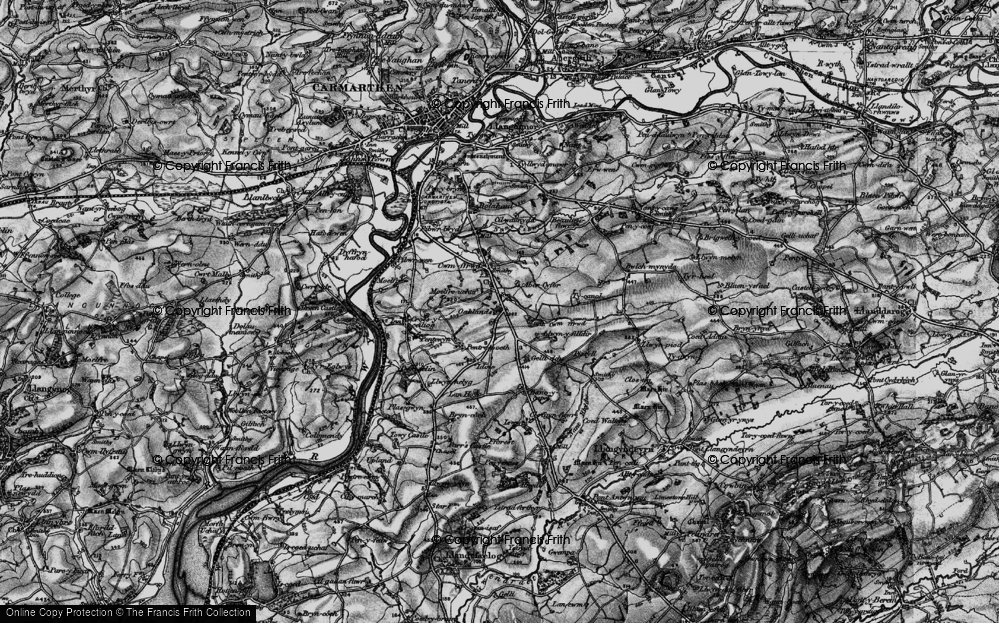 Old Map of Oaklands, 1898 in 1898