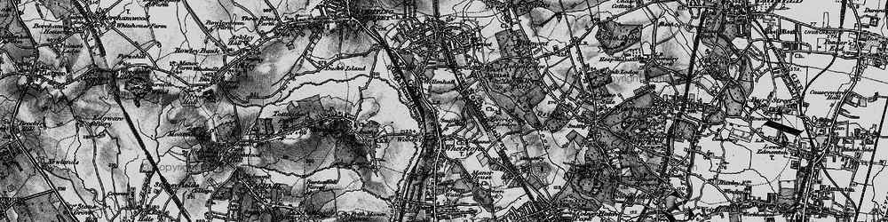 Old map of Oakleigh Park in 1896