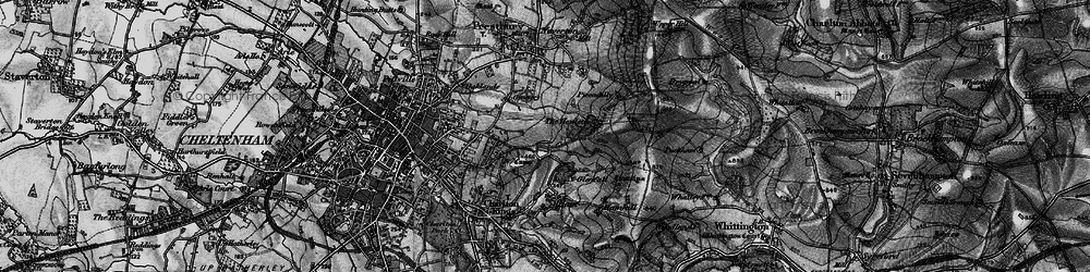 Old map of Oakley in 1896
