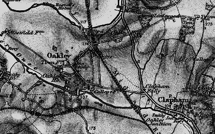 Old map of Oakley in 1896