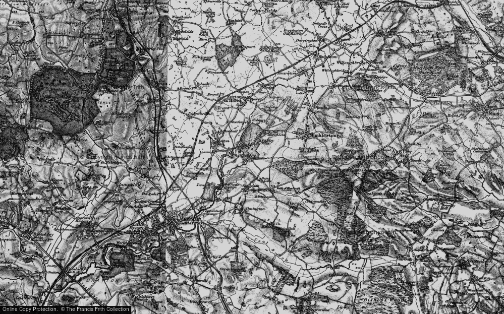 Old Map of Oakley, 1897 in 1897
