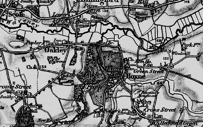 Old map of Oakley Park in 1898