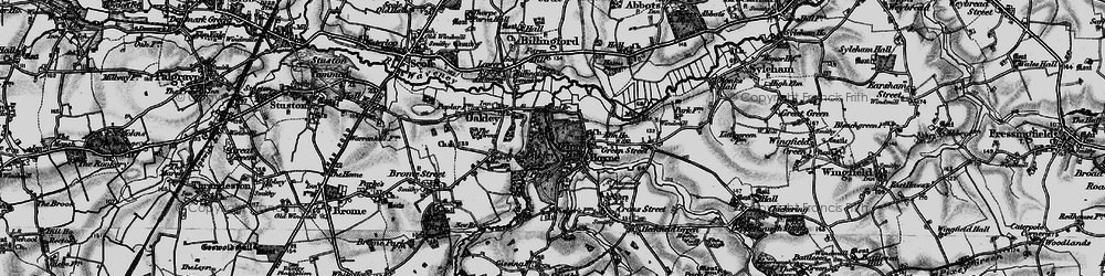 Old map of Oakley Park in 1898