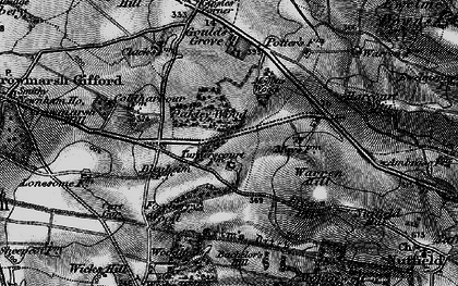 Old map of Oakley Wood in 1895