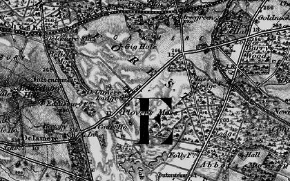 Old map of Oakmere in 1896