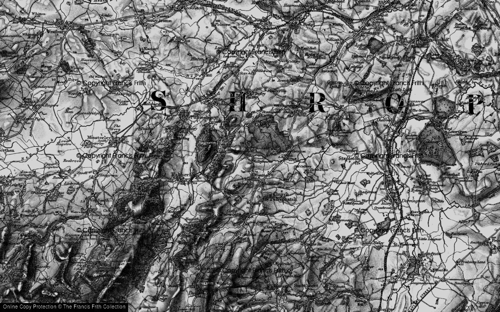 Old Map of Oaks, 1899 in 1899