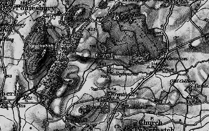 Old map of Longden Manor in 1899