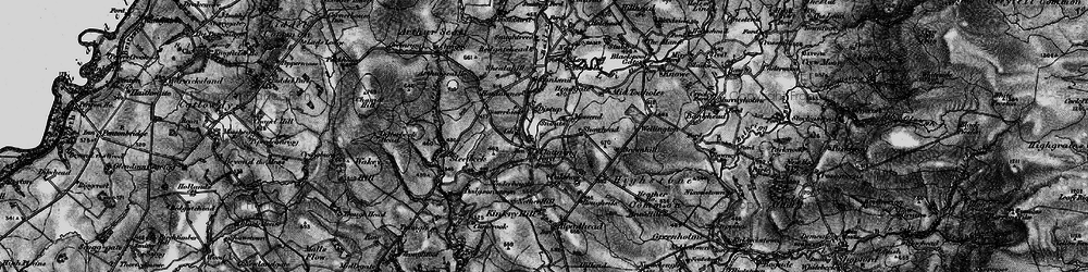 Old map of Bailey Water in 1897