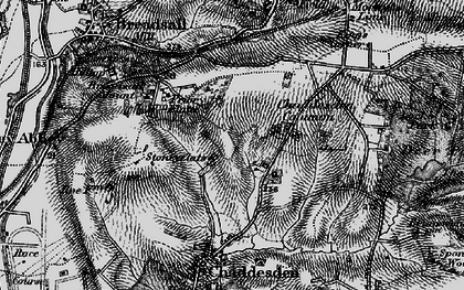 Old map of Oakwood in 1895