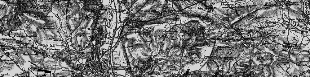 Old map of Oakwood in 1895