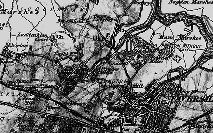 Old map of Oare in 1895