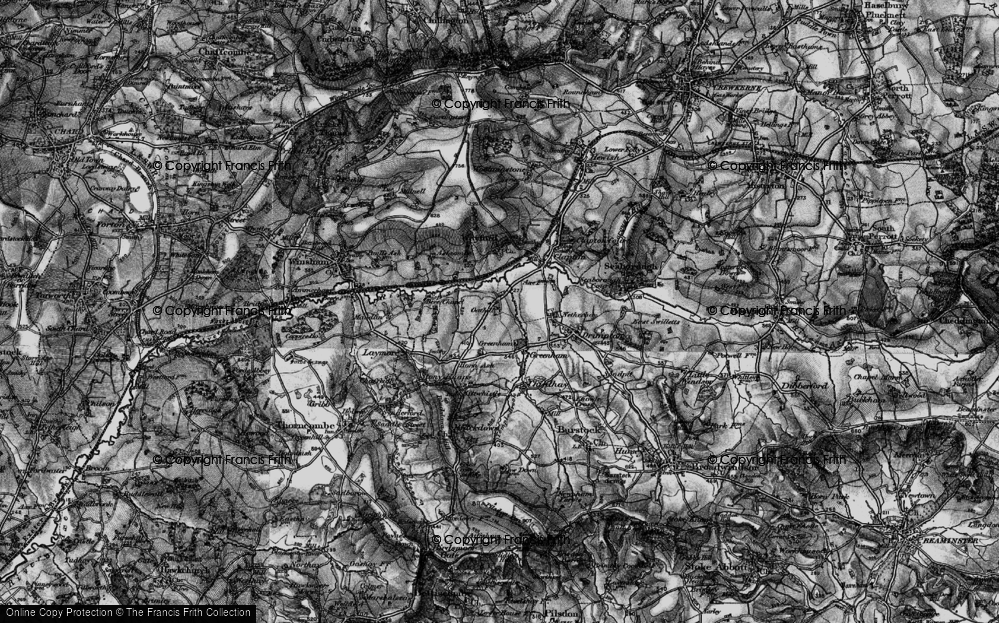 Old Map of Oathill, 1898 in 1898
