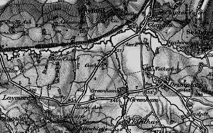 Old map of Oathill in 1898