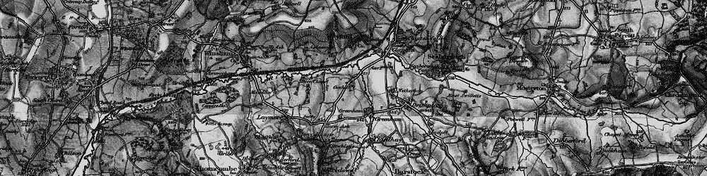 Old map of Oathill in 1898