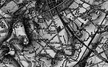 Old map of Oatlands in 1898