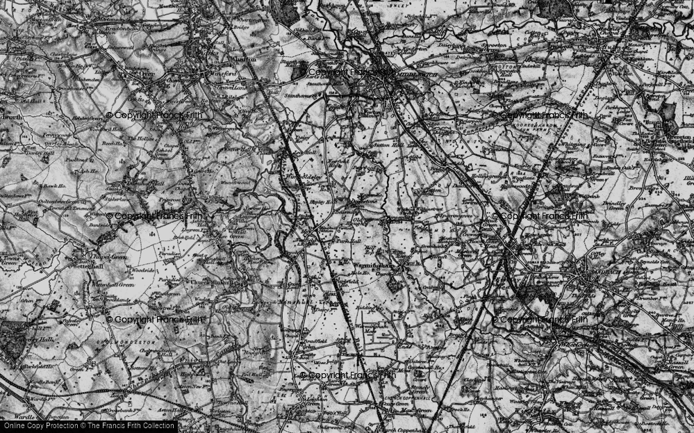 Old Map of Occlestone Green, 1897 in 1897