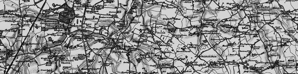 Old map of Benningham Grange in 1898