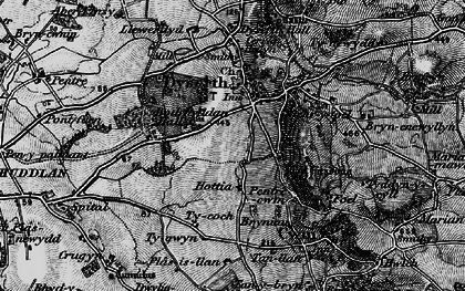 Old map of Bodrhyddan Hall in 1898