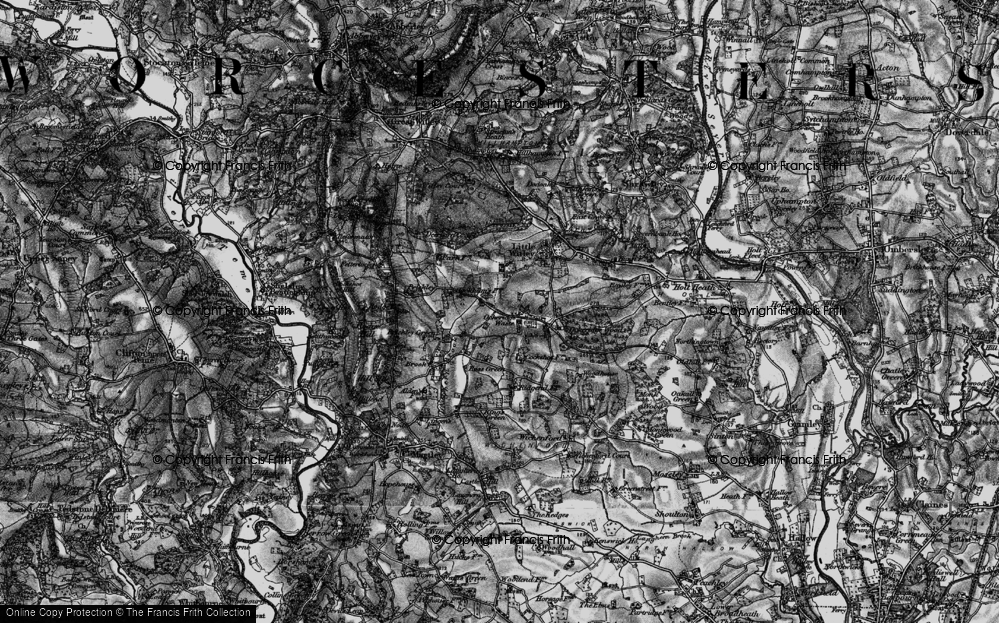 Old Map of Ockeridge, 1898 in 1898