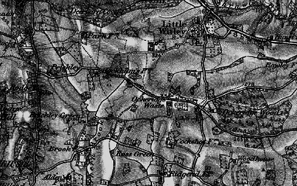 Old map of Ockeridge in 1898