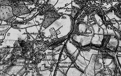 Old map of Ockford Ridge in 1896