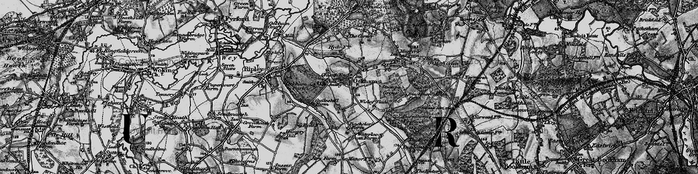 Old map of Ockham in 1896