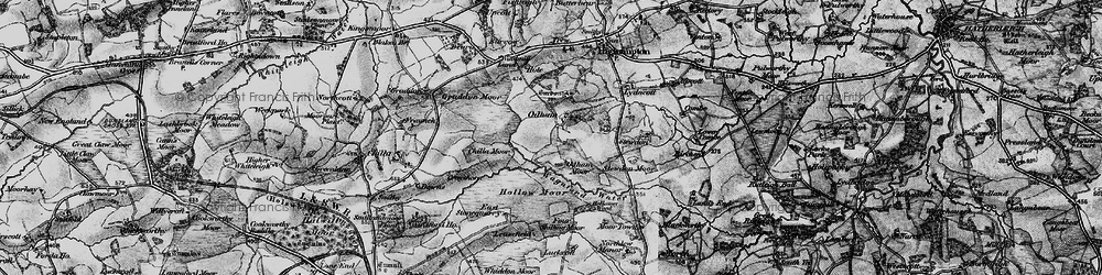 Old map of Odham in 1895