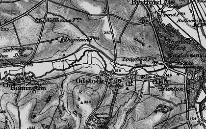 Old map of Odstock in 1895