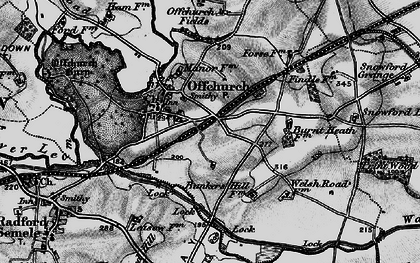 Old map of Offchurch in 1898