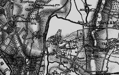 Old map of Offenham in 1898