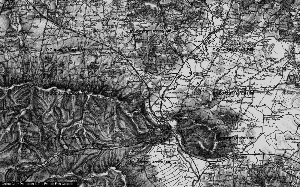 Old Map of Offham, 1895 in 1895