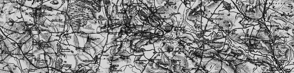 Old map of Offleyhay in 1897