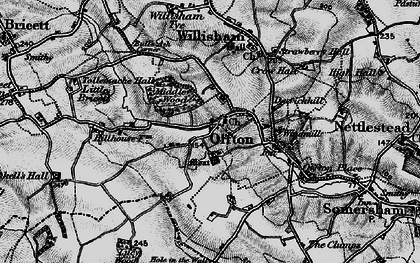 Old map of Offton in 1896