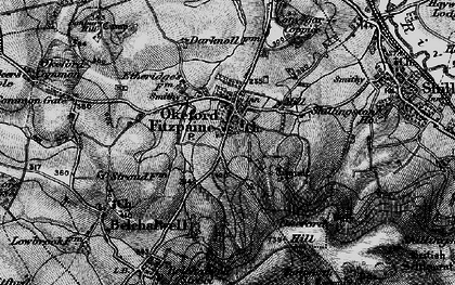 Old map of Okeford Fitzpaine in 1898