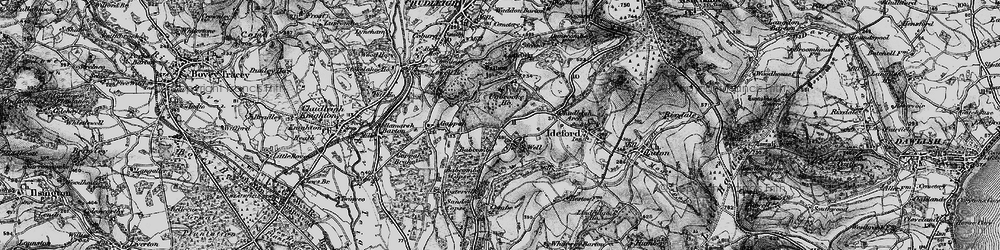 Old map of Ugbrooke Ho in 1898